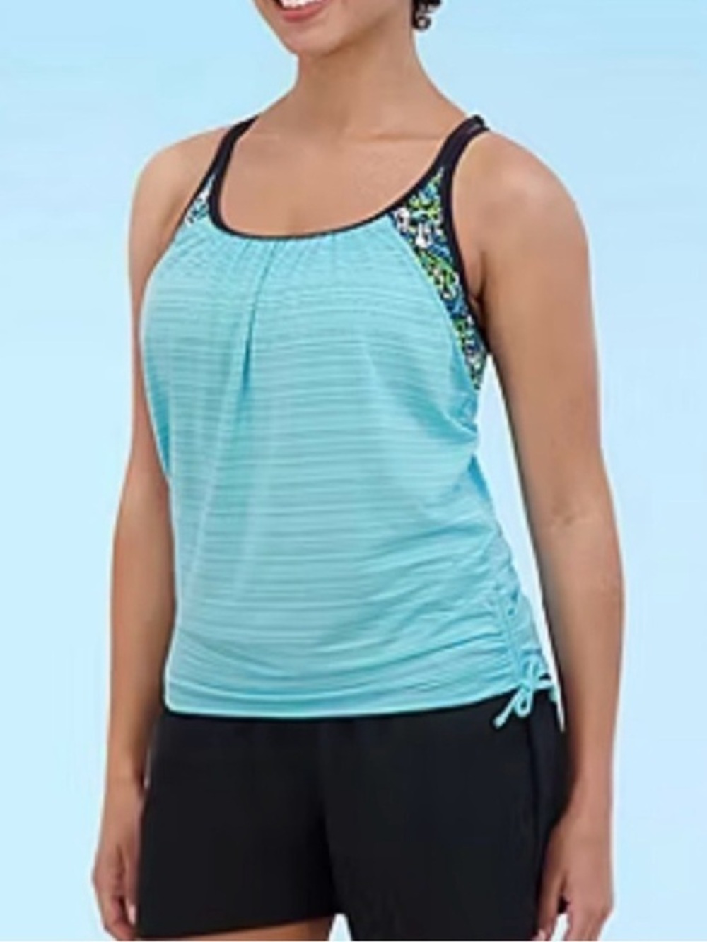 ZeroXposur Tankini Bikini Swimsuit Top Tank‎ XS